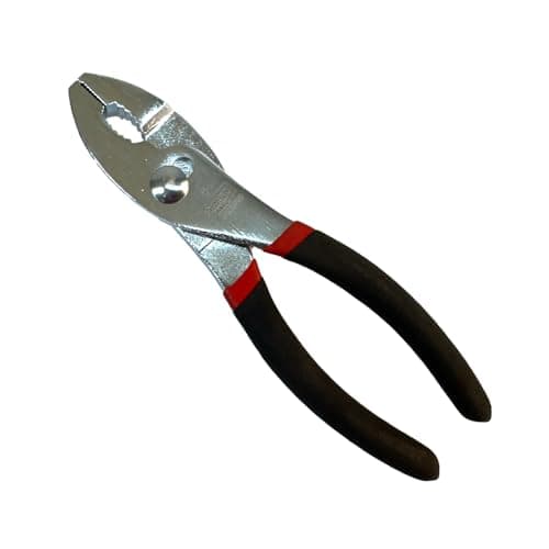 Best Pliers #2 from Edward Tools Edward Tools Slip Joint Pliers 6” - Heavy Duty Carbon Steel with Rubber Grip Handle - Fine Grip Teeth in Front and Coarse Teeth in Back - Rust Resistant Finish