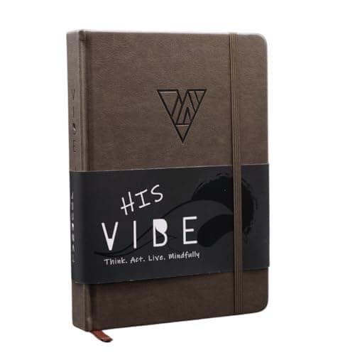 The Vibe Journal: A 13-Week Guided Mindfulness Journal for Men | Unique Daily Content, Thoughtful Prompts, Practical Exercises, Tips, & Expert Coaching | Cultivate Your Journaling Habit | A5