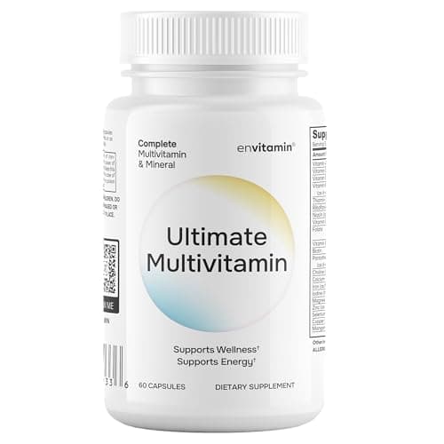 envitamin Ultimate Multivitamin Multimineral and Superfood with 42 Fruit and Vegetable Blend, 60 Count
