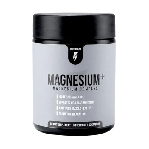 InnoSupps Magnesium Triple-Action Bioavailable Magnesium Complex - Supports Cellular Function, Muscle Cramps Relief, & Restorative Wellness - Nighttime Sleep Supplement (30 Servings)