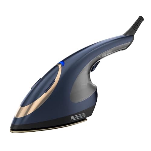 BLACK+DECKER Press & Steam 2-in-1 Iron and Steamer, 180% More Steam & One Temperature Technology, Ceramic Soleplate, Safe on All Fabric Types