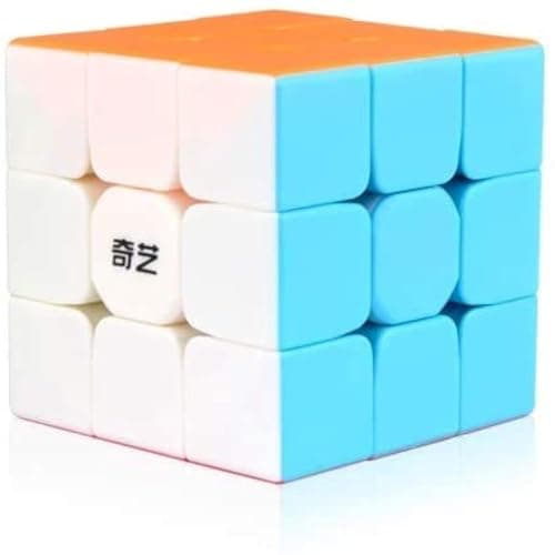 QY Toys Warrior W Speed Cube 3x3- Stickerless Magic Cube 3x3x3 Puzzles Toys (56mm), The Most Educational Toy to Effectively Improve Your Child's Concentration. (Standard Edition)