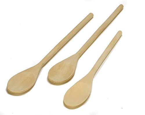 Imusa Wooden Spoons 3-Piece | Maplewood | Non-Scratch | For Cooking | Set of 3