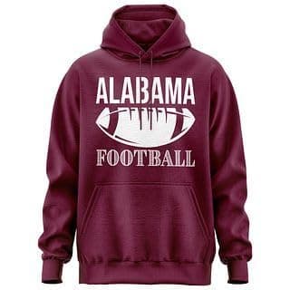 Printbox Originals Alabama Hoodie, Alabama Football Hoodie Gameday Sweater for Men Women Maroon