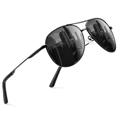 phikttu Sunglasses Men Polarized Aviator Sunglasses for Men Women Fishing Driving Sun glasses Metal Frame UV400 Protection