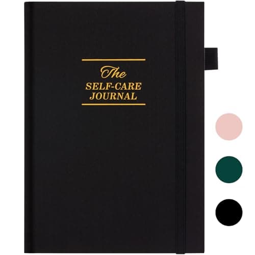 5 MINUTES A DAY Self-Care Journal, Wellness & Daily Reflection Notebook – Mental Health & Anxiety Guided Journal for Men – Self Care Planner, ADHD Planner with Mood Tracker – A5 Size (Black)