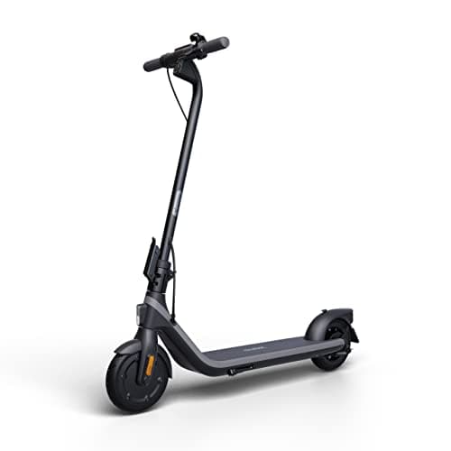 Segway Ninebot E2 Electric KickScooter- 250W Brushless Motor, Up to 15.5 Miles Range & 12.4 MPH, 8.1" Shock-absorbing Tires, Drum Brake, UL-2272 Certified