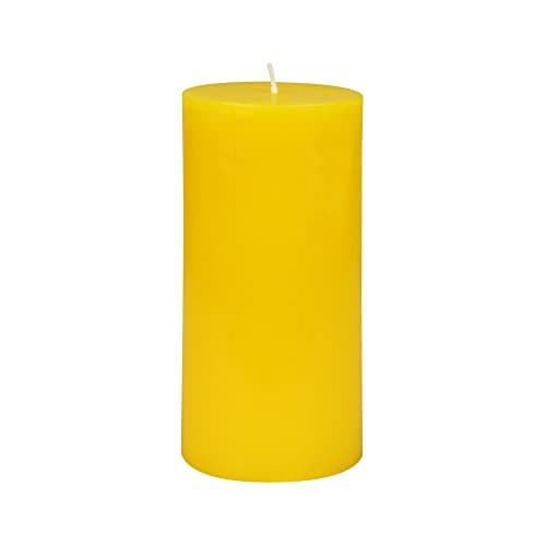 6 Inch Yellow Pillar Candle