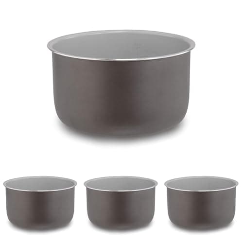 Ninja Foodi 6.5-qt. Ceramic Coated Nonstick Inner Pot, Compatible with all Ninja Foodi 6.5 qt. models, Dishwasher Safe Gray. 102FY300