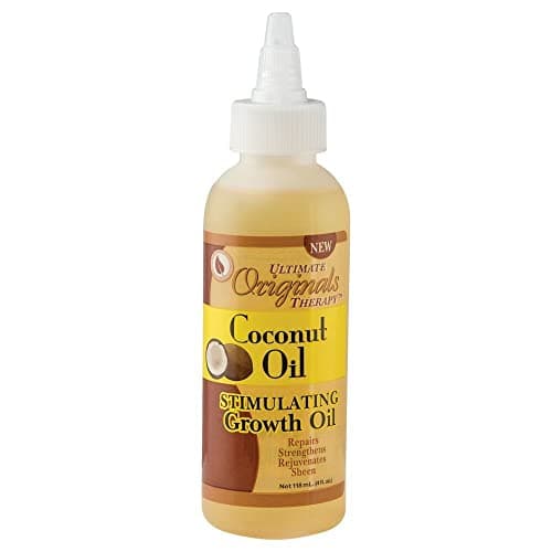 Originals by Africa's Best Therapy Coconut Oil Stimulating Growth Oil, Penetrates & Rejuvenates Hair, Skin and Nails For All Day Long Moisturizing and Conditioning, 4oz Bottle