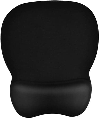 EooCoo Ergonomic Mouse Pad with Wrist Support, Mousepad with Memory Foam Wrist Rest and Non-Slip Base for Computer, Cafe, Home & Office, 9.64 x 8.26 in Office Desk Accessories