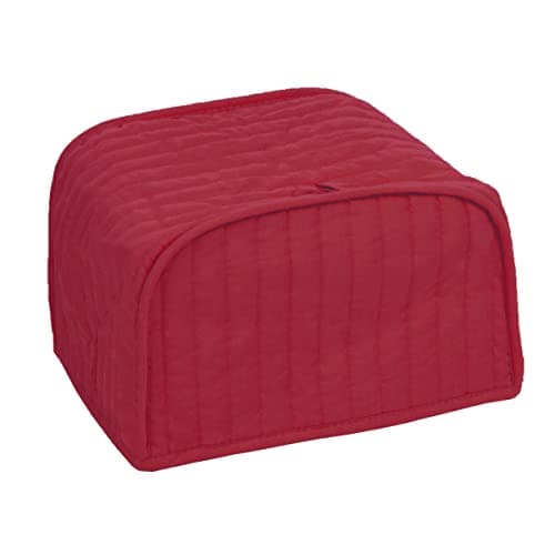 Ritz Premium Universal Two Slice Toaster Cover, 11.25" x 5.75" x 7", Polyester and Cotton Quilted, Fingerprint Protector, Super Soft Appliance Cover And Dust Cover, Paprika Red