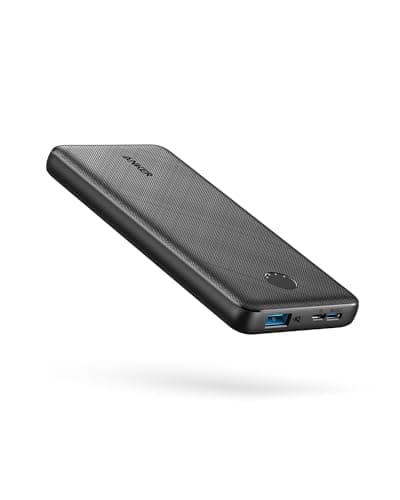 Anker Power Bank(PowerCore 10K),Compact Travel-Ready 10,000mAh Battery Pack with PowerIQ Charging Technology,5V/3A High-Speed Charging,USB-C for iPhone,iPad,and More (USB-C Input and Output（Black）, 1)