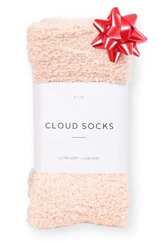 Unboxme Gifts Fuzzy Sock For Women | Cozy Ultra-Luxe Cloud Sock For Women & Men | Warm & Cozy Fuzzy Unisex Sleep Socks | Super Soft Luxurious Fabric (Pink, 1 Pair)