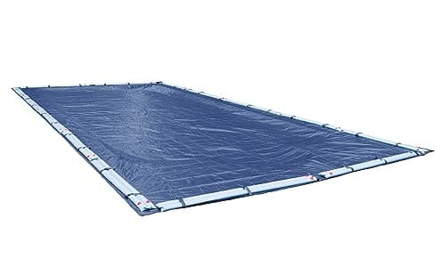 Robelle 20 x 40 ft Professional Blue Winter Pool Cover for Inground Pools, 5 ft Overlap (25 x 45 ft Cover Size), Solid 12 x 12 Scrim, 3.7 oz/yd2, 15-Year Warranty, Style: 272040R
