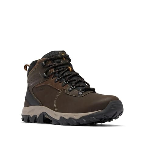 Columbia Mens Newton Ridge Plus II Waterproof Hiking Boot, Cordovan/Squash, 10.5