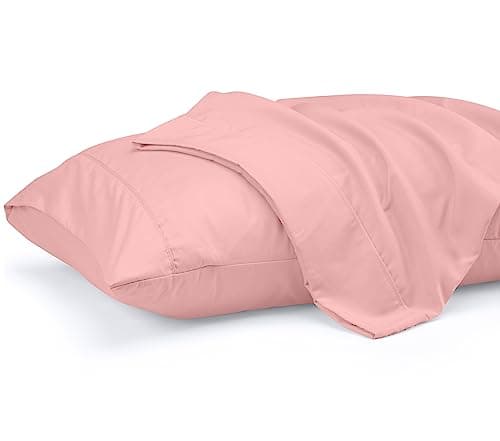 Utopia Bedding Queen Pillow Cases - 2 Pack - Envelope Closure - Soft Brushed Microfiber Fabric - Shrinkage and Fade Resistant Pillow Covers 20 X 30 Inches (Queen, Pink)