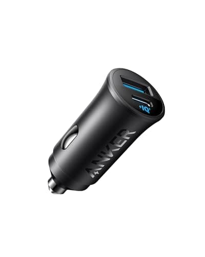 Anker USB-C Car Charger, Cigarette Lighter USB Charger, iPhone 16 Car Charger, 30W 2-Port Type-C Car Adapter, PowerIQ 3.0, for iPhone 16/15/14/13/12, Samsung Galaxy S23, iPad, AirPods, and More