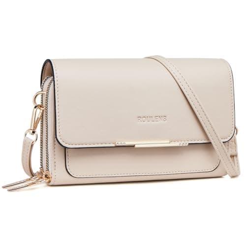 Roulens Small Crossbody Bag for Women,Cell Phone Purse Women's Shoulder Handbags Wallet Purse with Credit Card Slots