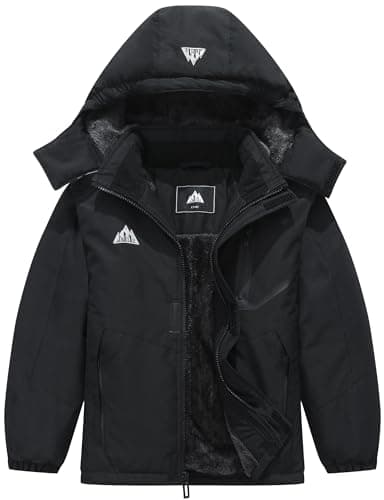 SOBAPRA Kids Waterproof Ski Jacket Winter Coat Boys and Girls Fleece Snowboarding Jacket