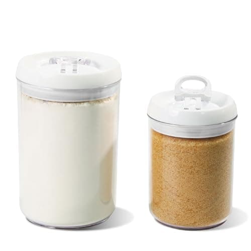 Felli Flip Tite Airtight Storange Container for Pantry Kitchen (1, 6" Round Nest-M 2pk)