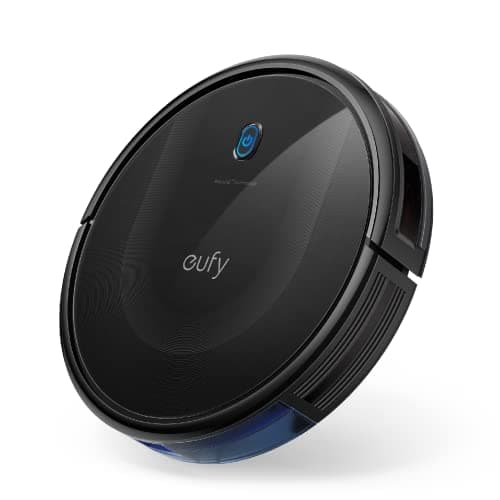 eufy Robot Vacuum 11S MAX, Super Thin, Powerful Suction, Quiet, Self-Charging Robotic Vacuum Cleaner, Cleans Hard Floors to Medium-Pile Carpets, Black