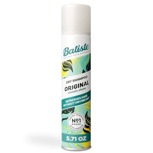 Batiste Dry Shampoo, Original Fragrance Classic Clean, Refresh Hair and Absorb Oil Between Washes, Waterless Shampoo for Added Hair Texture and Body, 5.71 oz