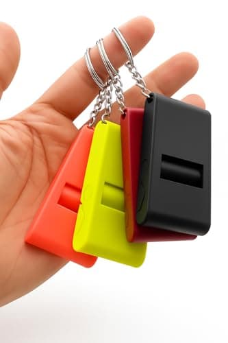 4 Pack Foldable Phone Stand and Keychain – Made in America - Mini Portable Cell Phone Holder for Travel, Desk & Everyday Use (4 Colors)