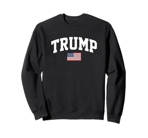 President Donald Trump USA Flag Election Varsity Design Sweatshirt