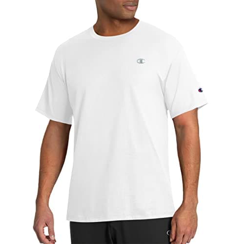 Champion Classic, Everyday Tee, Comfortable Soft Men's T-Shirt (Reg. or Big, White, X-Large Tall