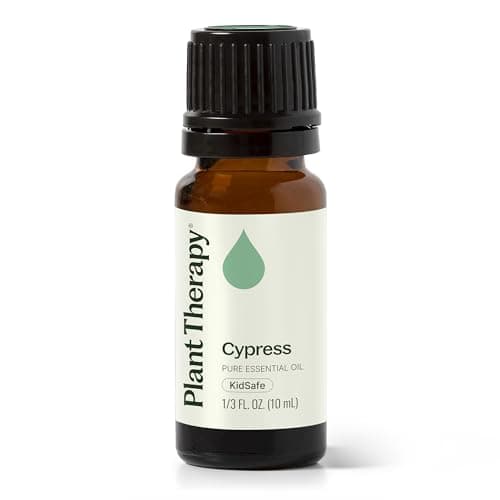 Plant Therapy Cypress Essential Oil 100% Pure, Undiluted, Natural Aromatherapy for Diffuser & Skin, Therapeutic Grade 10 mL (1/3 oz) Cypres Oil Refreshing & Clearing