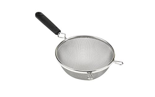 Goodcook Good Cook 6-Inch Strainer Aluminum Mesh, Medium, Black & Silver