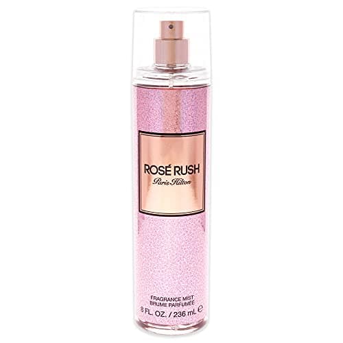 Paris Hilton Rose Rush Body Spray for Women | Floral and Fruity Fragrance | Notes of Rose Petals, Papaya and Amber | Feminine, Flirty and Long-Lasting | 8 Oz