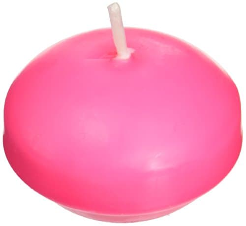 Zest Candle 24-Piece Floating Candles, 1.75-Inch, Hot Pink