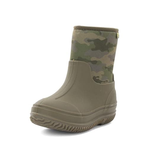 Western Chief Kid's Freestyle Neoprene Rain Boot, Olive, 1