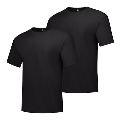 Hanes mens Hanes Men's Beefy Tall Short Sleeve Tee Value Pack (2-pack) fashion t shirts, Black, 3X-Large Tall US