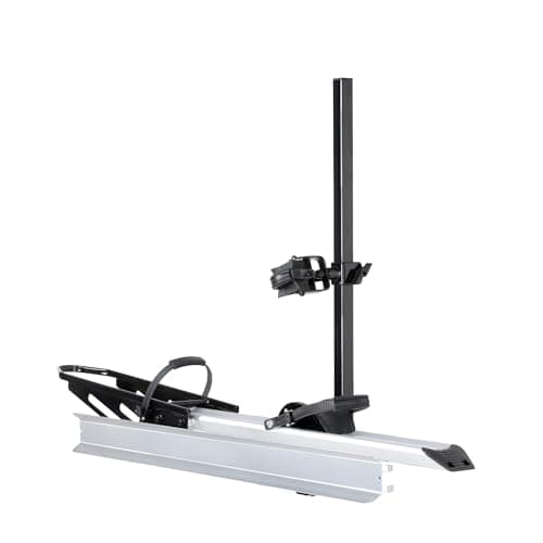 YOUNG ELECTRIC Single 1-Ebike Rack Hitch Mount with Ramp Foldable Bike Carrier 100 lbs. Capacity for Cars SUV Truck Trailer and RV