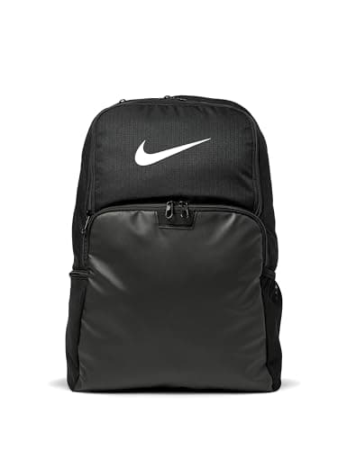 Nike Unisex Brasilia 9.5 Training Backpack (Extra Large, 30L), Black/Black/White, MISC