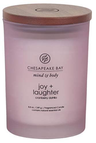 Chesapeake Bay® Candle Scented Candle Joy + Laughter (cranberry dahlia) Medium Jar