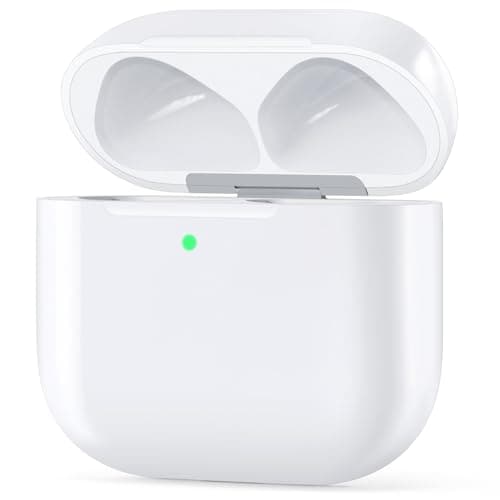 Wireless Charging Case Compatible with AirPods 4, USB-C Port, Charger Case Replacement for AirPods 4, with Bluetooth Pairing Sync Button, Earphones Not Included