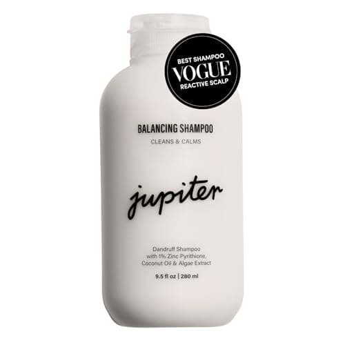 Jupiter Anti Dandruff Shampoo For Women & Men - Physician-Formulated For Flaky, Itchy, Oily, Dry Scalp - Vegan, Sulfate Free - Color Safe & Paraben Free Anti-Dandruff Shampoo With Zinc - 9.5 fl oz