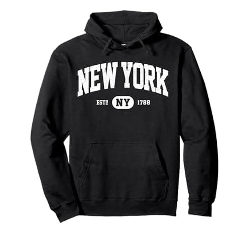NY New York Sweatshirt Retro Vintage New York Hoodie Gifts Pullover Hoodie