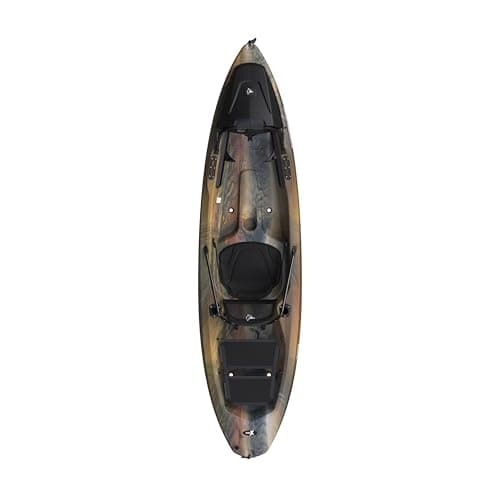 Pelican Seek 100XP - Sit on top Fishing Angler Kayak - Outback - Twin-Arched Multi-Chine Hull - Lightweight - 10 ft