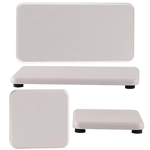 NiuYichee Set of 4 Water Absorbent Diatomite Soap Dish, Diatomaceous Earth Coasters, Hand Soap Holder, Water Absorbing Stone Tray Used for Plants & Toiletries in The Modern Home