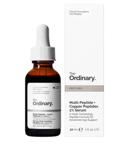 The Ordinary Multi-Peptide + Copper Peptides 1%, Anti-Aging Serum for Fine Lines and Skin Elasticity, 1 Fl Oz