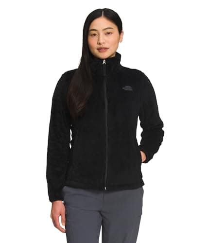 THE NORTH FACE Women's Osito Full Zip Fleece Jacket (Standard and Plus Size), TNF Black, Medium