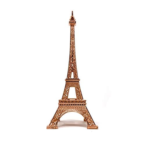 allgala Eiffel Tower Statue Decor Alloy Metal, and Size (10", Rose Gold)