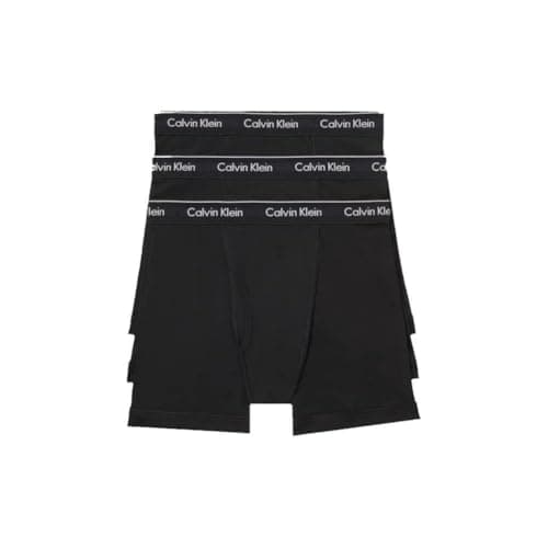 Calvin Klein Men's Cotton Classics 3-pack Boxer Brief, 3 Black, Large