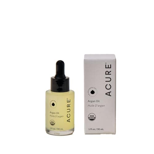 Acure The Essentials Argan Oil - Organic Argan Oil for Hair & Skin, Pure Nourishing Moisture Treatment for Face & Body, Carrier Oil for Essential Oils, Vegan, Natural, Cold Pressed - 1 fl oz
