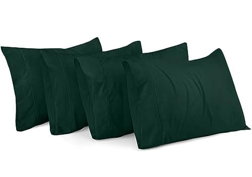 Utopia Bedding Queen Pillow Cases - Pack of 4 - Envelope Closure - Soft Brushed Microfiber Fabric - Shrinkage and Fade Resistant Pillow Covers Queen Size 20 X 30 Inches (Emerald)